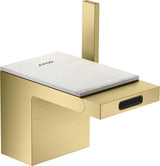 AXOR MYEDITION Einhebel-Bidetmischer ohne Platte polished gold optic mit Push-Open Ablaufgarnitur