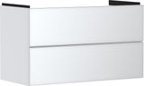 HANSGROHE Xevolos E Waschtischunterschrank 980 mm Eiche Dunkel Mattweiß mit PushOpen und SoftClose