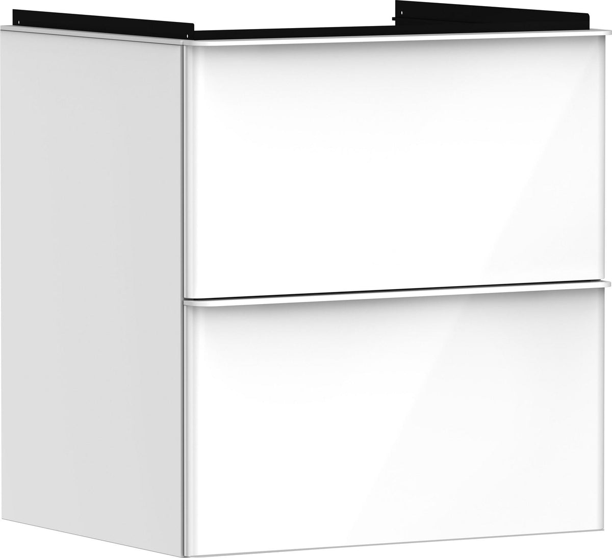 HANSGROHE Xelu Q Waschtischunterschrank 580 mm weiß hochglanz mit SoftClose