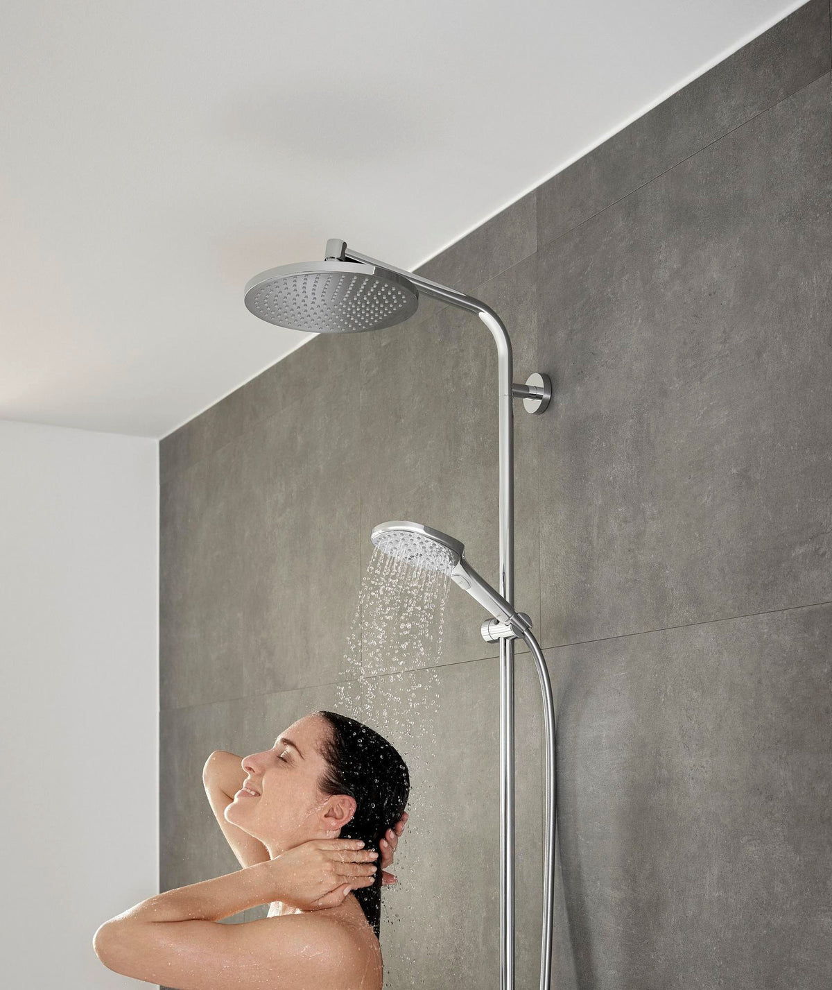 HANSGROHE Raindance Select E 120 3jet Handbrause mit Select-Taste und QuickClean in Chrom