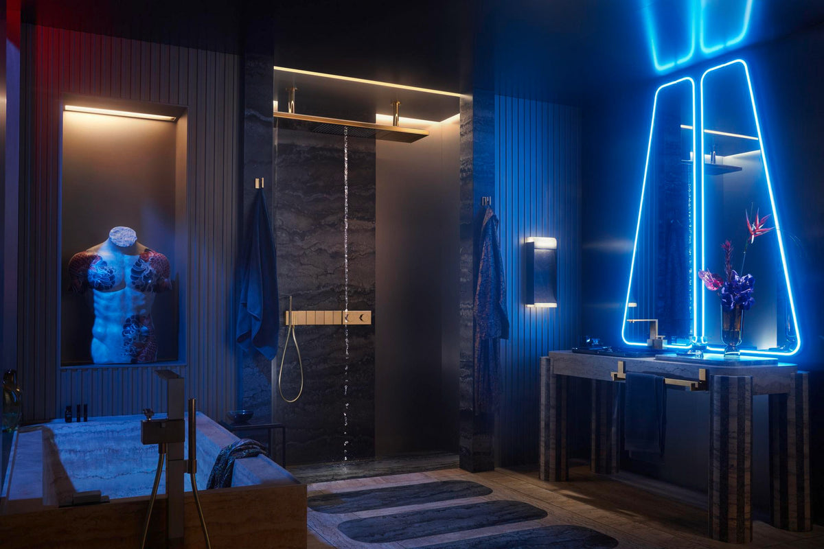 AXOR ShowerSolutions Verlängerungsset 230 mm für Deckenbefestigung ShowerHeaven – 2 Stück, Chrom