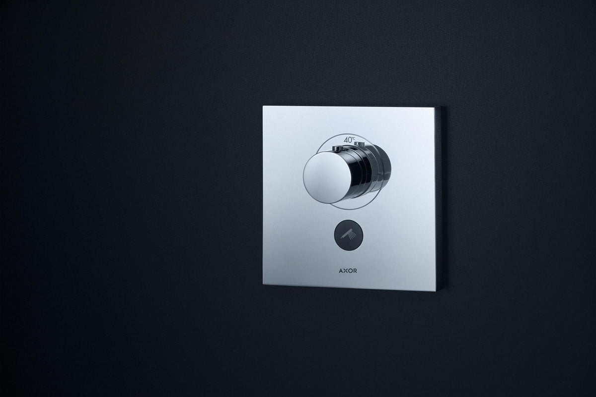 AXOR ShowerSelect Square Thermostatbatterie Highflow Unterputz für 1 Verbraucher in Chrom
