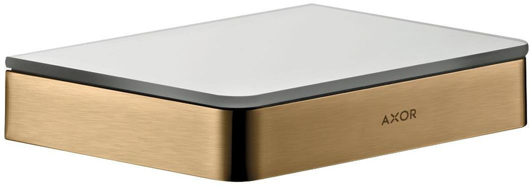 AXOR Universal Softsquare Ablage 150 mm Chrom – Sicherheitsglas, verdeckte Wandmontage