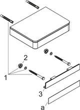 AXOR Universal Softsquare Ablage 150 mm Chrom – Sicherheitsglas, verdeckte Wandmontage
