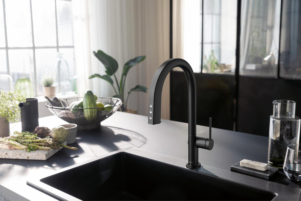 HANSGROHE SodaSystem 210 Aqittura M91 Ausziehauslauf Starter Set sBox – gefiltertes, gekühltes und sprudelndes Trinkwasser