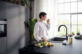 HANSGROHE SodaSystem 210 Aqittura M91 Ausziehauslauf Starter Set sBox – gefiltertes, gekühltes und sprudelndes Trinkwasser