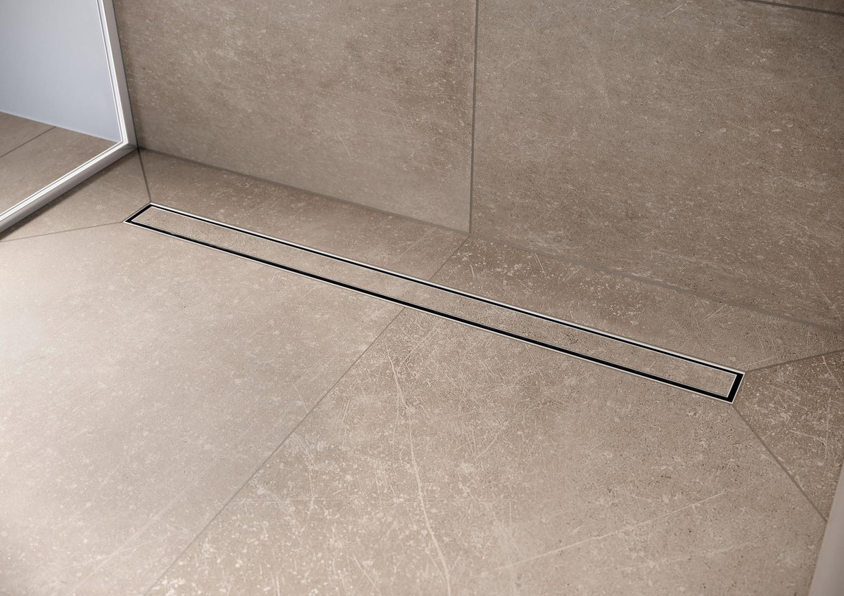 HANSGROHE RainDrain Compact Duschrinne 1200 mm Komplettset – befliesbar, flache Installation