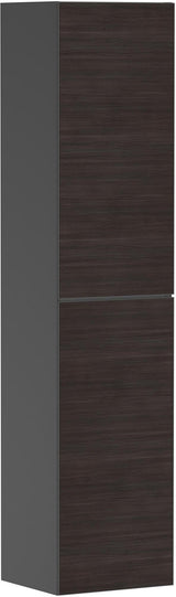 HANSGROHE Hochschrank Xevolos E 1160 mm mit PushOpen, Eiche dunkel/Weiß, grifflos