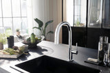 HANSGROHE SodaSystem 210 Aqittura M91 Ausziehauslauf Starter Set sBox – gefiltertes, gekühltes und sprudelndes Trinkwasser