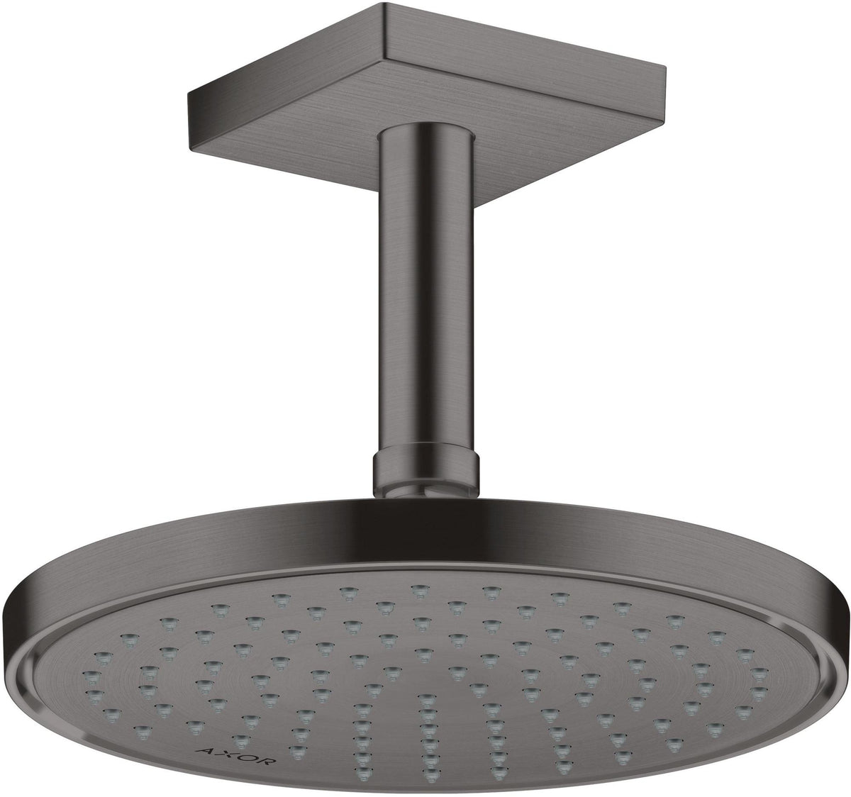 AXOR Decken-Anschlussstück 100 mm DN 15 eckig in Edelstahl-Optik von Hansgrohe