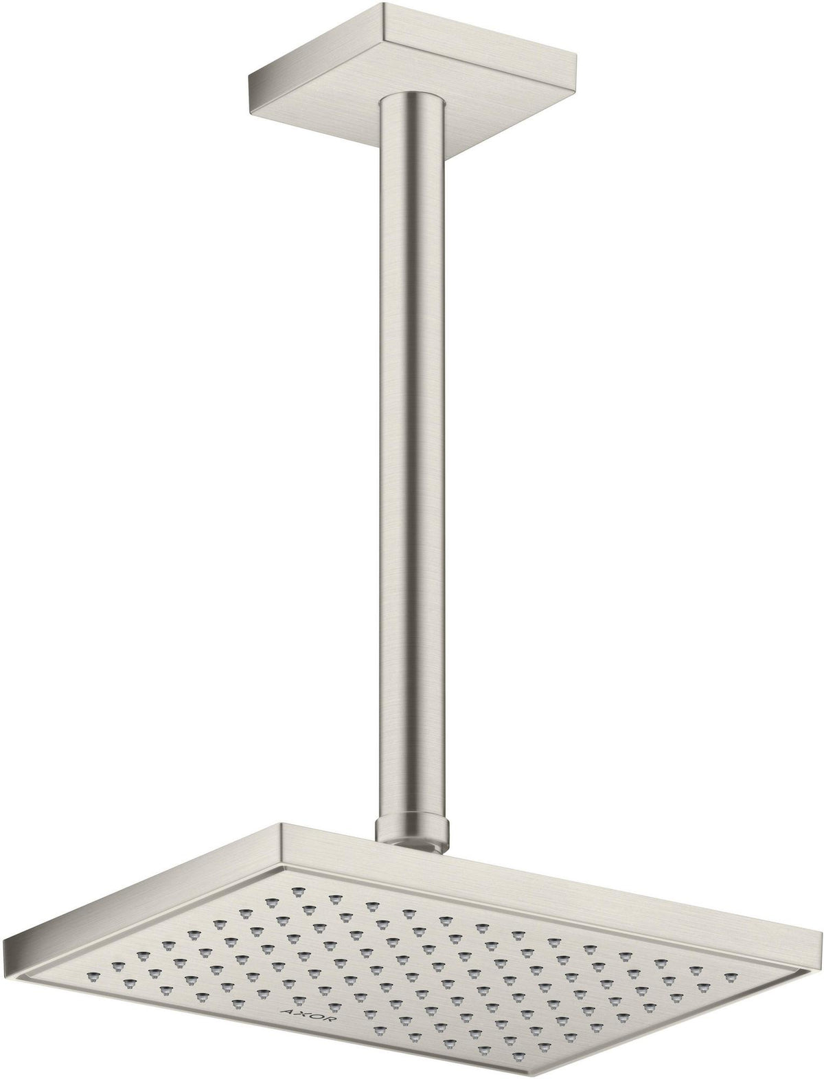 AXOR Decken-Anschlussstück 300 mm DN 15 eckig brushed brass