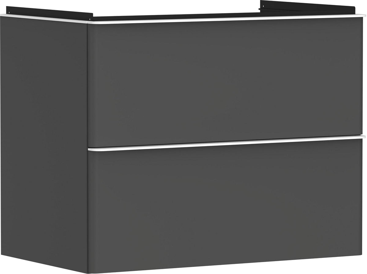 HANSGROHE Xelu Q Waschtischunterschrank 780 mm weiß hochglanz mit 2 Schubkästen