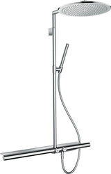 AXOR ShowerSolutions 800 Duschsystem mit Thermostat AXOR 800, Kopfbrause 350 mm und Sicherheitsglas-Ablage in Chrom
