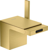 AXOR MYEDITION Einhebel-Bidetmischer ohne Platte polished gold optic mit Push-Open Ablaufgarnitur