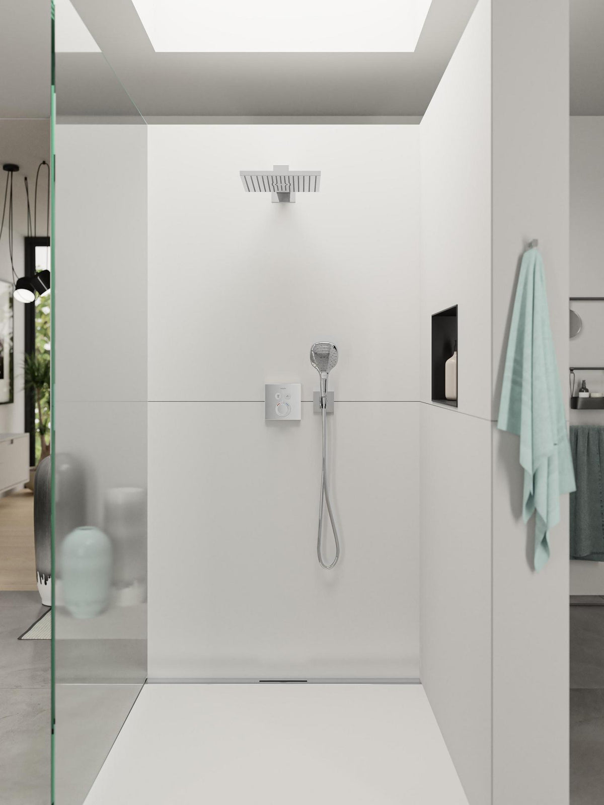 HANSGROHE Raindance Select E 120 3jet Handbrause mit Select-Taste und QuickClean in Chrom
