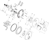 AXOR UNO² Thermostatbatterie Unterputz mit Absperrventil Chrom – 1 Verbraucher, Temperaturbegrenzer