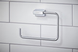 HANSGROHE AddStoris Handtuchring in Chrom – schwenkbar, Wandmontage, verdeckte Befestigung
