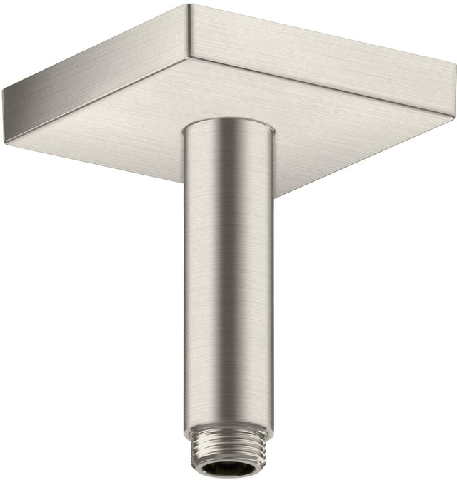 AXOR Decken-Anschlussstück 100 mm DN 15 eckig in Edelstahl-Optik von Hansgrohe