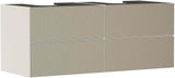 HANSGROHE Xevolos E Waschtischunterschrank 1370 mm mattweiß/eiche dunkel mit PushOpen und SoftClose