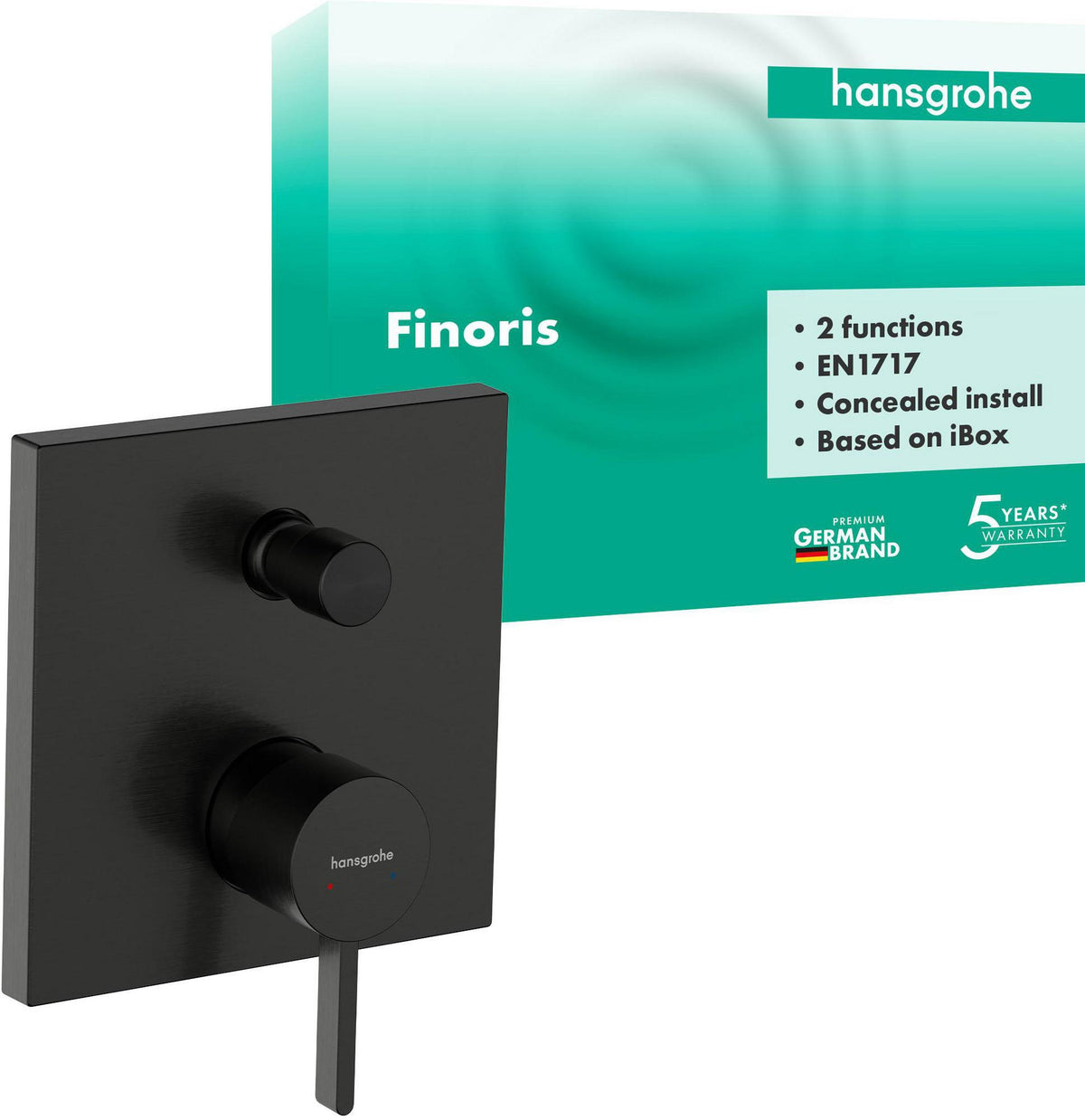 HANSGROHE Finoris Fertigmontageset Unterputz-Wannenmischer Chrom