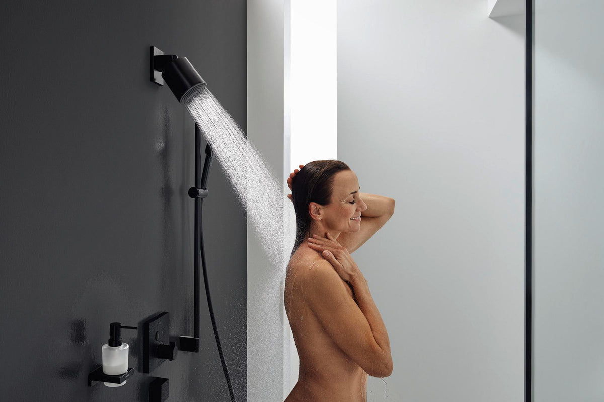 HANSGROHE Pulsify S 105 Kopfbrause mit PowderRain Strahl in Chrom – 1 Strahlart, Antikalk
