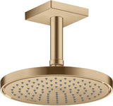 AXOR Decken-Anschlussstück 100 mm DN 15 eckig in Edelstahl-Optik von Hansgrohe