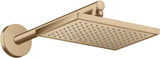 AXOR ShowerSolutions Brausearm 390 mm Chrom – Wandmontage mit Rosette