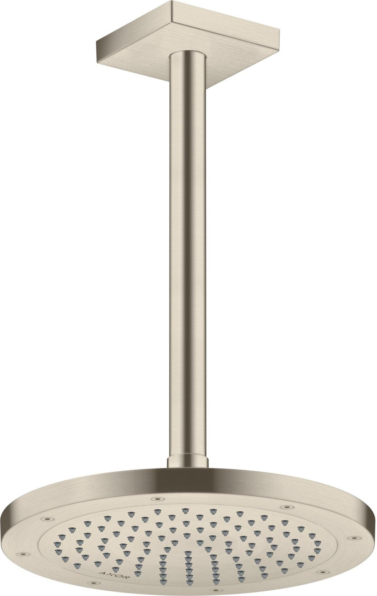 AXOR Decken-Anschlussstück 300 mm DN 15 eckig brushed brass