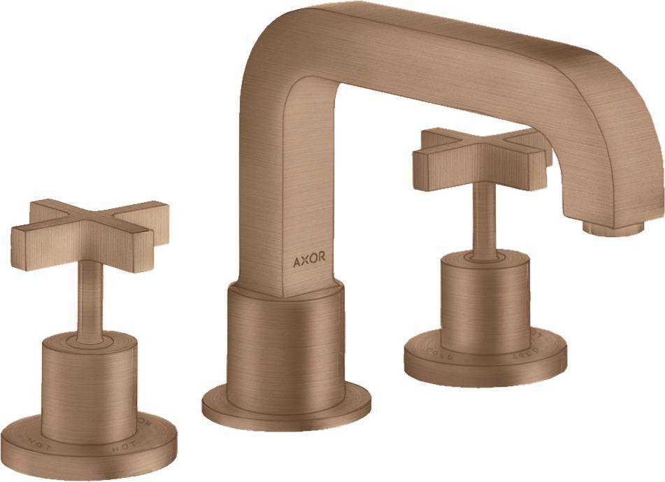 AXOR CITTERIO 3-Loch-Wannenrandarmatur DN 15 – thermostatisch, Kreuzgriffe, chrom