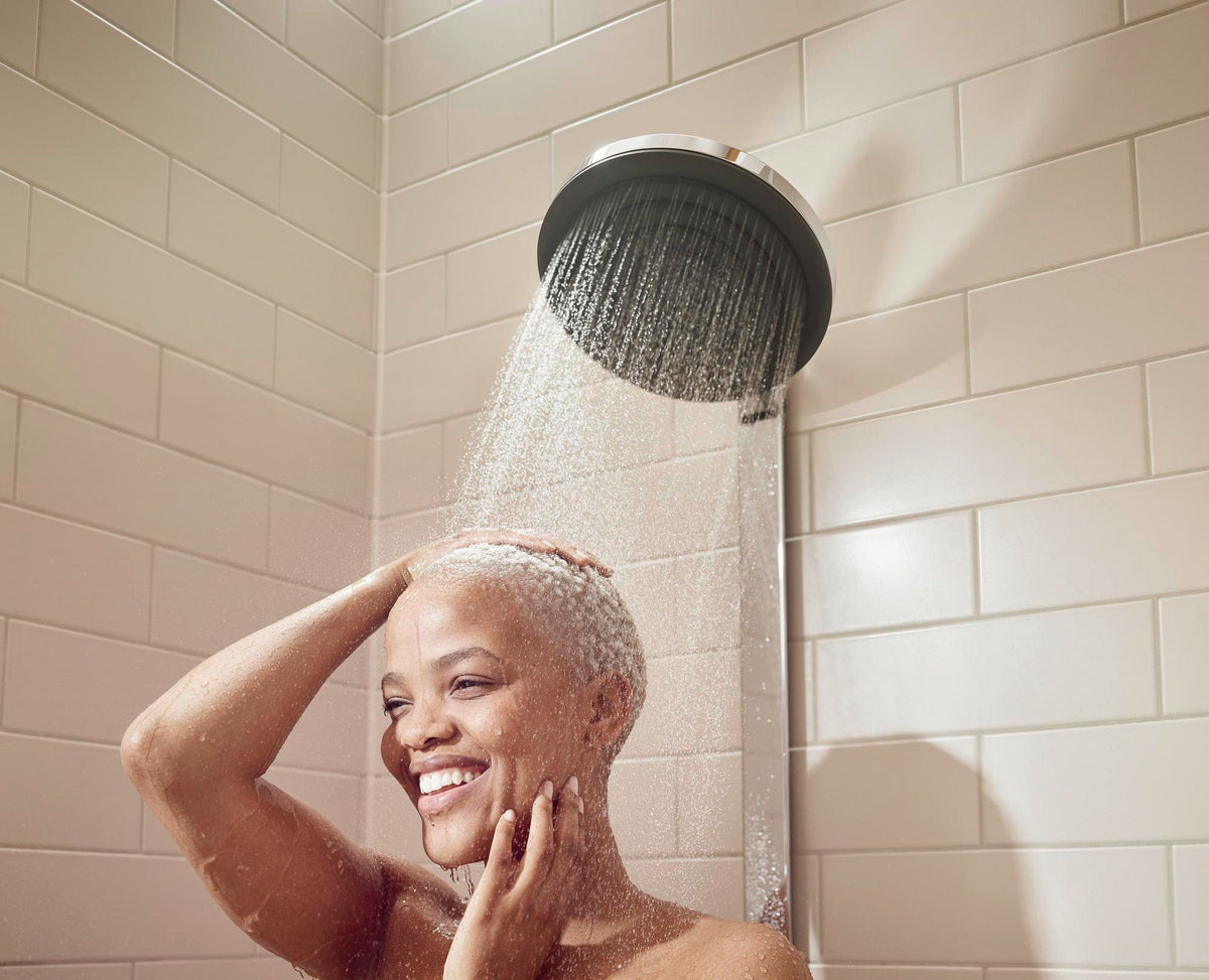 HANSGROHE Showerpipe Pulsify 260 2jet mit Brausethermostat – Chrom, PowderRain & CoolContact