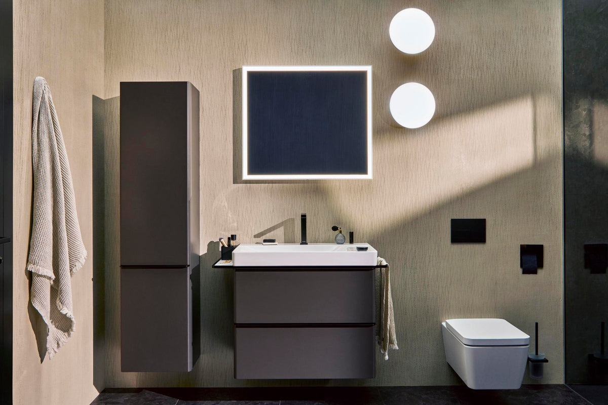 HANSGROHE Xelu Q Waschtischunterschrank 780 mm weiß hochglanz mit 2 Schubkästen