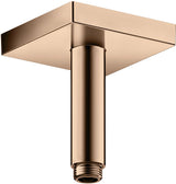 AXOR Decken-Anschlussstück 100 mm DN 15 eckig in Edelstahl-Optik von Hansgrohe