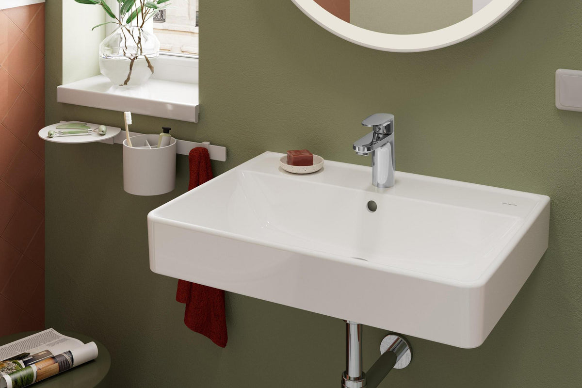 Hansgrohe Vernis Blend 100 Einhebel-Waschtischmischer mit Zugstangen-Ablaufgarnitur, chrom