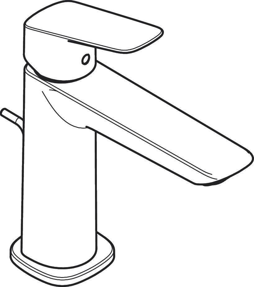 HANSGROHE HG Einhebel-Waschtischmischer 110 LOGIS mit Zugstangen-Ablaufgarnitur, chrom
