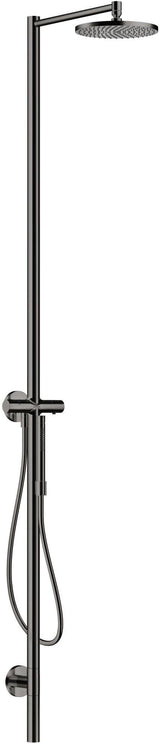 AXOR Starck Duschsäule mit Kopfbrause 240, Thermostat und 1 Jet in Polished Gold Optic