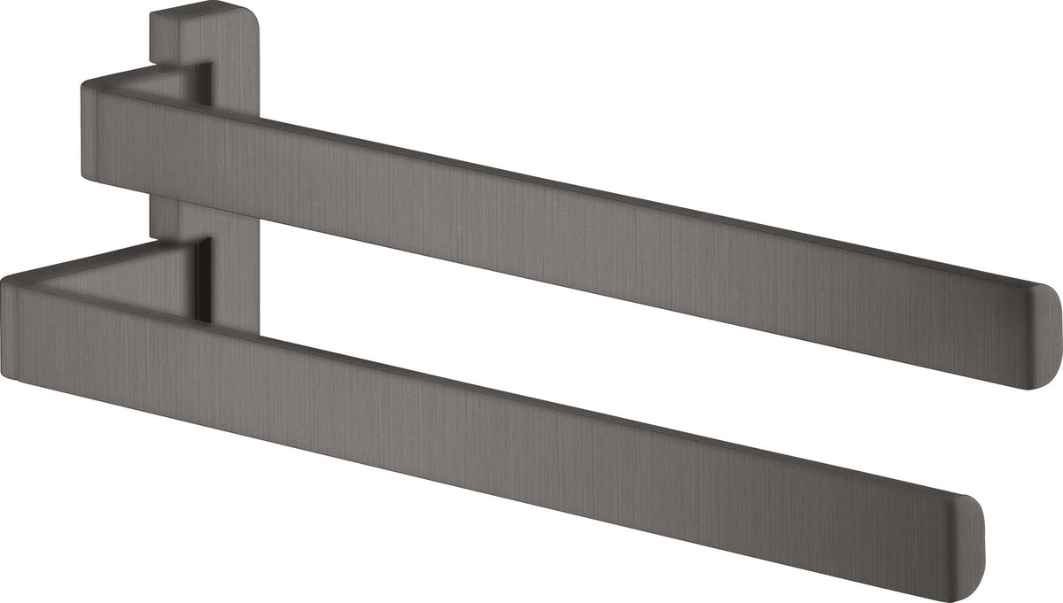 AXOR Universal Softsquare Doppel-Handtuchhalter, schwenkbar, Chrom, Wandmontage, 409 mm