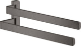 AXOR Universal Softsquare Doppel-Handtuchhalter, schwenkbar, Chrom, Wandmontage, 409 mm