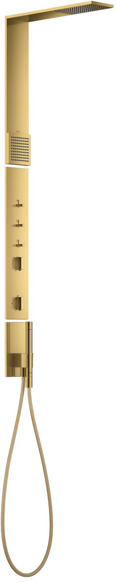 AXOR ShowerComposition Duschpaneel mit Thermostat, Kopf- und Schulterbrause Chrom