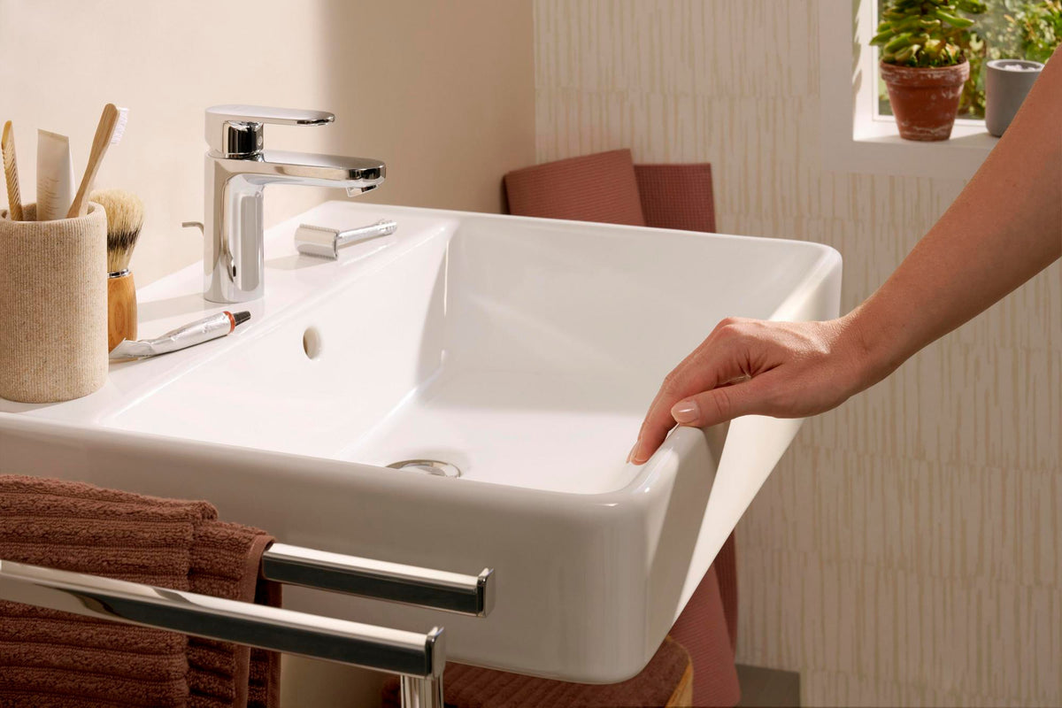 Hansgrohe Vernis Blend 100 Einhebel-Waschtischmischer mit Zugstangen-Ablaufgarnitur, chrom