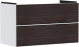 HANSGROHE Xevolos E Waschtischunterschrank 980 mm Eiche Dunkel Mattweiß mit PushOpen und SoftClose