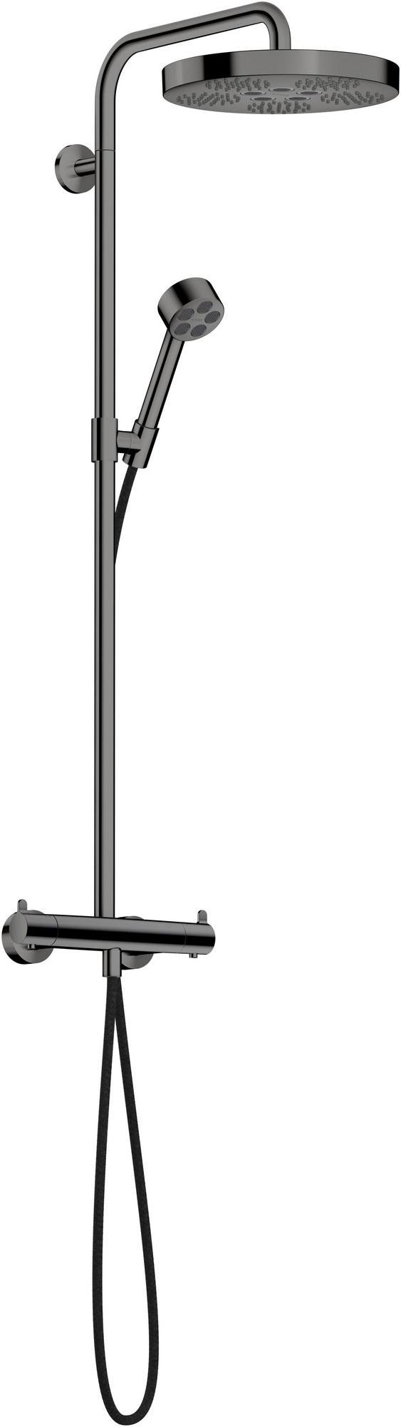 AXOR One Showerpipe mit Thermostat und Kopfbrause 280 1jet EcoSmart in Chrom