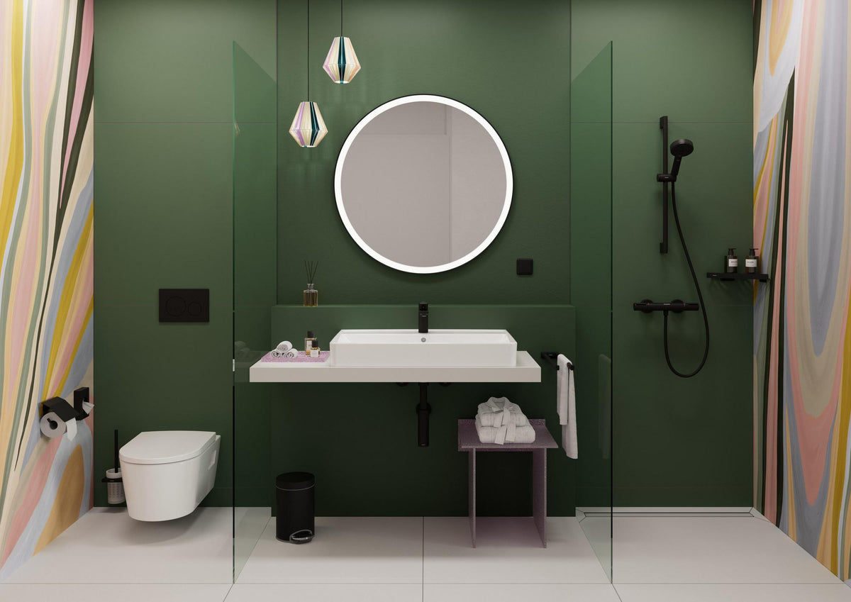 Hansgrohe Vernis Blend 100 Einhebel-Waschtischmischer mit Zugstangen-Ablaufgarnitur, chrom