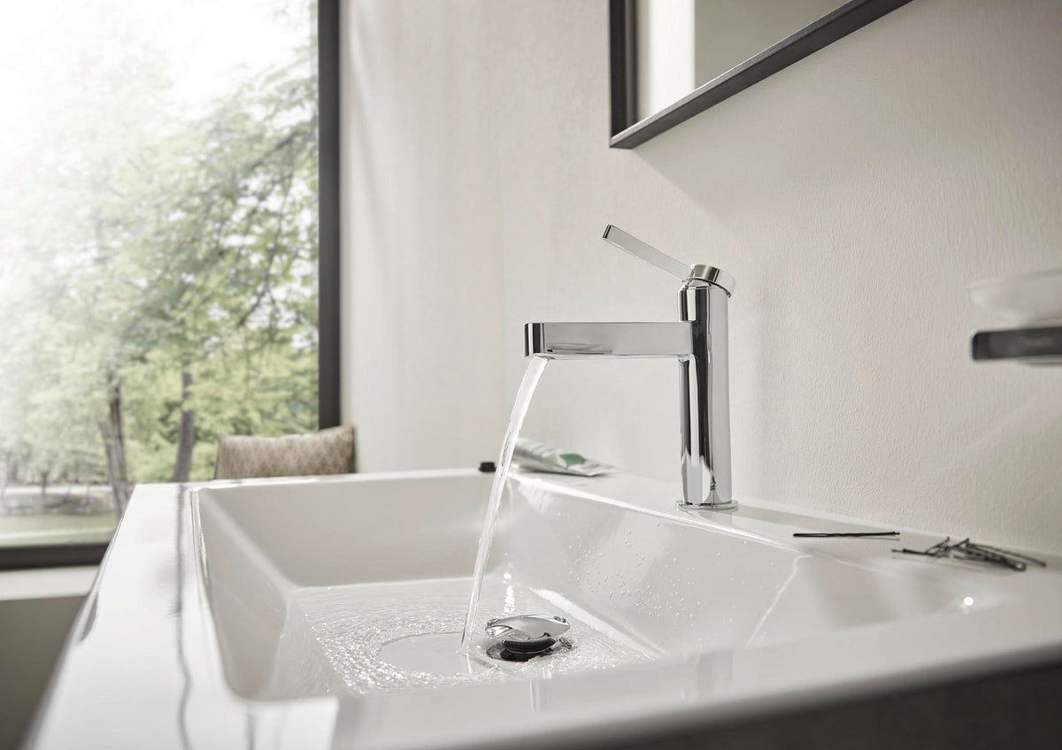 HANSGROHE Finoris Einhebel-Waschtischmischer 110 mit Zugstangen-Ablaufgarnitur, chrom