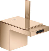 AXOR MYEDITION Einhebel-Bidetmischer ohne Platte polished gold optic mit Push-Open Ablaufgarnitur