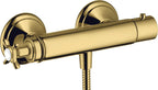 Gold / ohne Temperaturbegrenzer, mit Schalldämpfer / polished gold optic