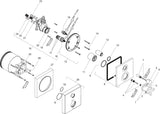 AXOR Citterio Thermostatbatterie mit Absperrventil und Kreuzgriff in Chrom