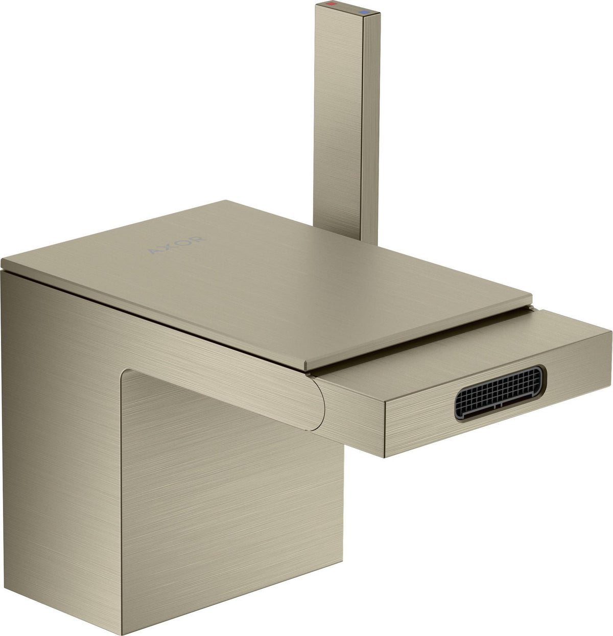 AXOR MYEDITION Einhebel-Bidetmischer ohne Platte polished gold optic mit Push-Open Ablaufgarnitur