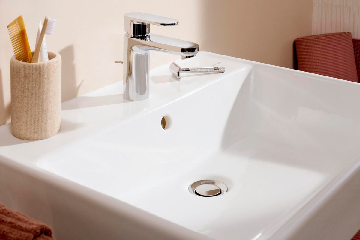 Hansgrohe Vernis Blend 100 Einhebel-Waschtischmischer mit Zugstangen-Ablaufgarnitur, chrom