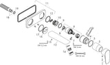 HANSGROHE Talis E Einhebel-Waschtischmischer Unterputz DN 15 mit 165 mm Ausladung in Chrom
