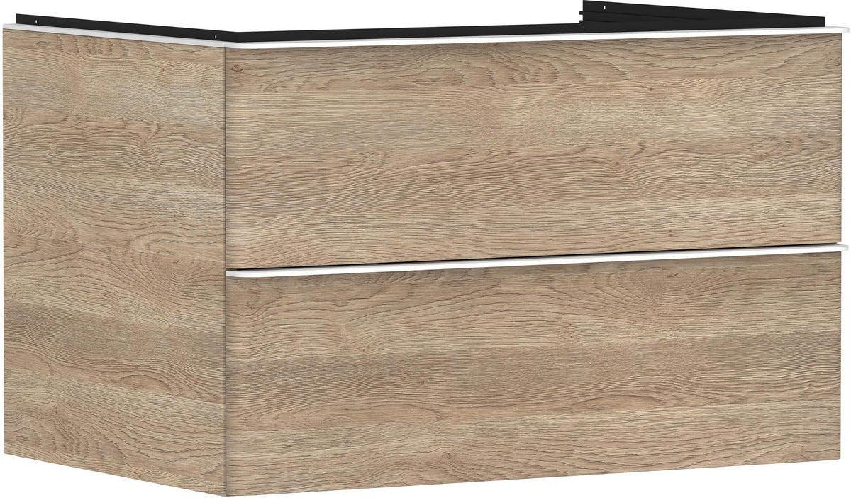 HANSGROHE Waschtischunterschrank Xelu Q 780 mm weiß hochglanz mit SoftClose und Inneneinteilung